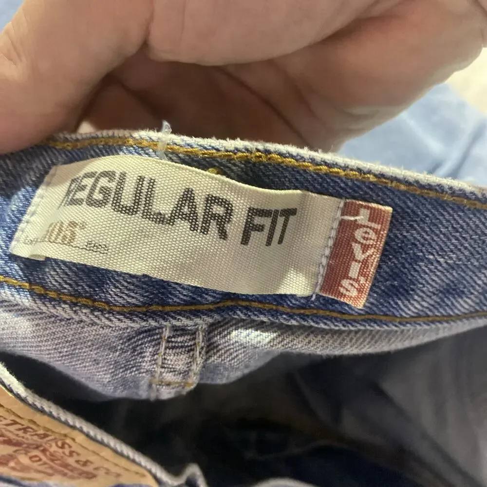 Levi's 505 Regular Fit Jeans Mens 40x29 Medium Blue Wash Straight Leg Denim